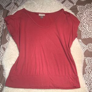 LOFT medium salmon pink top